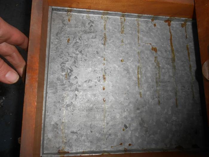 Used 8297-385 Antique Wood Parts Cabinet