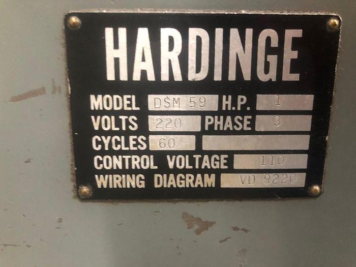 Used Hardinge Precision DV59 / DSM-59 Secondary Operation Turret Lathe