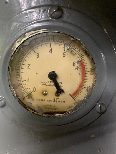 Used 5304-220 Denison 6 Ton Multipress C Frame Hydraulic Press Model DF6