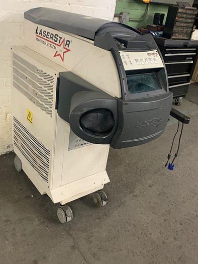 Used 6763-700 LaserStar Workstation Industrial Laser Marking Machine 528-3782 with 3-Jaw Rotational Device – New 2007