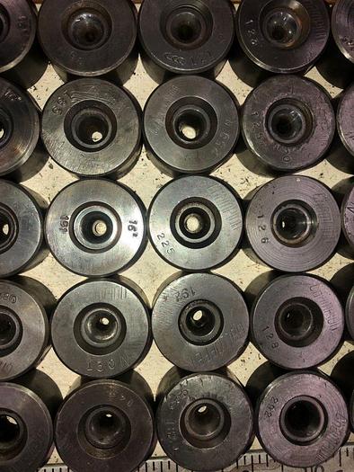 Used 3047-140 Lot of 50 Tungsten Quality Carbide Medium-Size Wire and Tube Drawing Dies