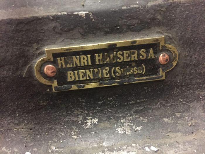 Used 1373-385 Antique Henry Hauser S.A. Motorized Lapping Machine