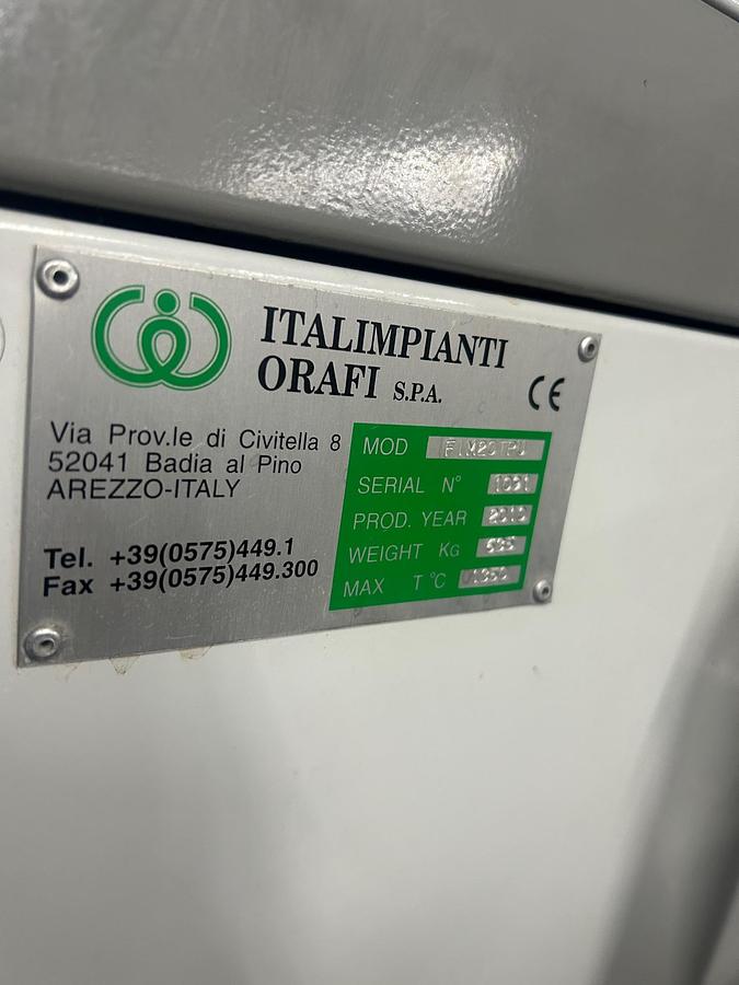Used Italimpianti FIM/20TPU Mechanical Tilting Medium Frequency Induction Melting Furnace