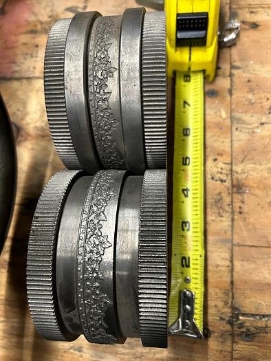 Used Engraved Pattern Rolls, Antique Master Collection of Jeweler tools for Earnings, Bracelets Bangles and more