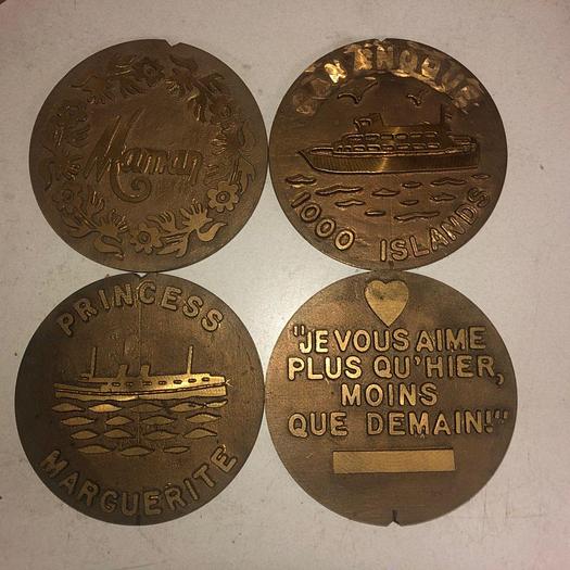 Used 3507-700 Assorted Group Lot of 50 Antique Mixed Master Brocading Templates – Bronze and Brass Material