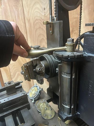 Used 7092-385 Charles Fields Type (Hall Mfg.) Straight Line Engine Turning Machine for Ornamental Engraving, Hand Operated
