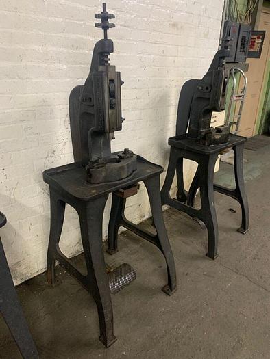 Used 5906-510 Royersford Excelsior #10 / Famco, Metalworking, Forming & Stamping Punch Press / Foot Operated 2.5 Ton Kick Press