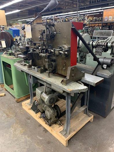 Used 8329-145 GoldPro Vertical Four-Slide #2 Wire Forming Machine Produces 4.76 mm. O.D. Ring