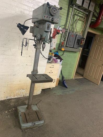 Used 5924-410 Clausing Model 1670 15″ Variable Speed Floor Model Drill Press