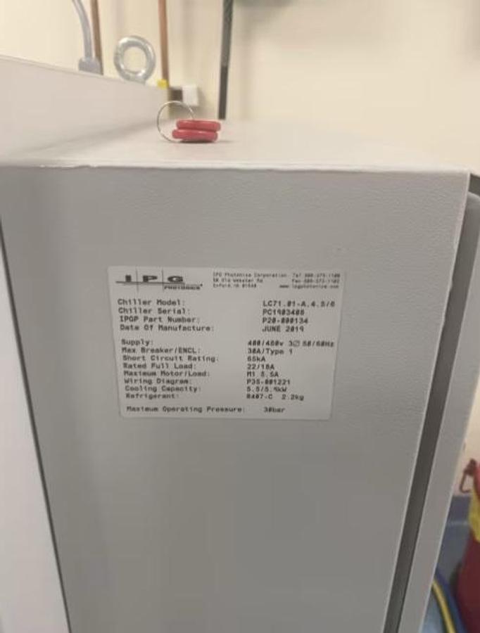 Used IPG Photonics Model SYSMA0000000015U 2kW CNC Fiber Laser Welding Center