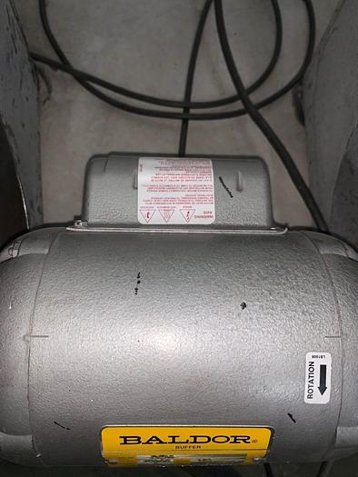 Used 3610-550 Baldor 2-Speed Double End Plastic/Metals Buffing Unit, with Handler Dust Collector