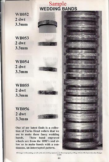 Used 9127-150 Antique Vintage Turks Head Engraved & Forming Rolls Collection of 1,750