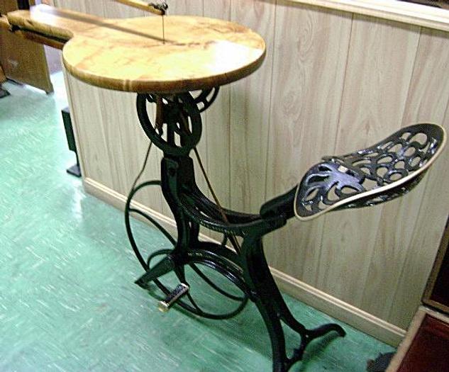 Used 7224-385 Antique Pedal Operated Bicycle Style Scroll Saw, Circa 1876