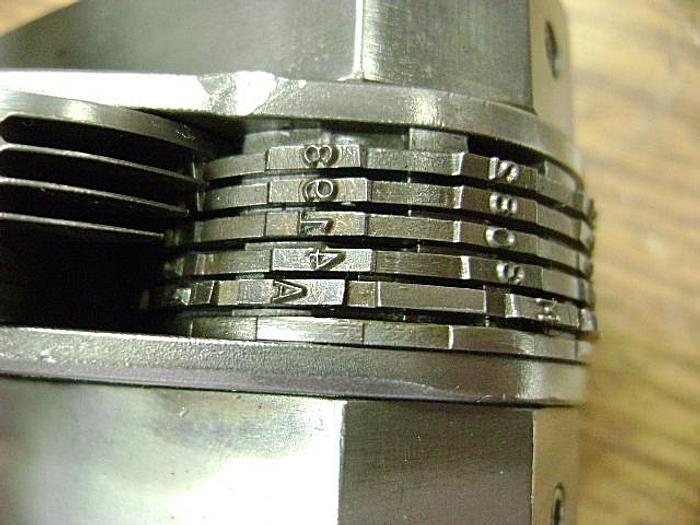 Used 1483-700 Automatic Indexible Number and Letter Stamp for Foot Press, Hydraulic Press, Other Model PN-50/6-1-16