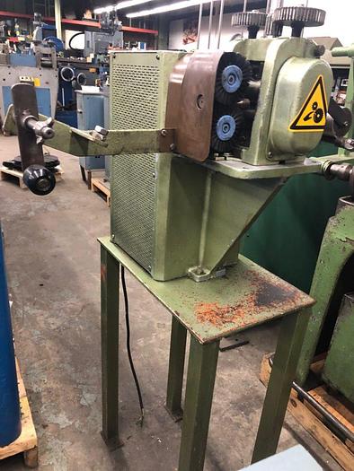 Used 3032-150 Buhler (GERMANY) 2-HI Precision Power Wire Rolling Mill with Take Up & Pay Off