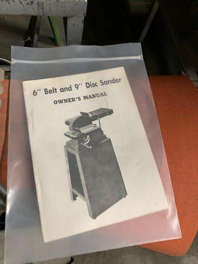 Used 5955-590 6″ x 9″ Disc & Belt floor model Horizontal / Vertical Sander