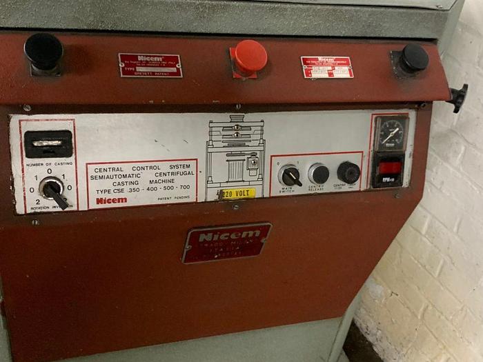 Used 4480-310 Nicem C500 MASTER Semi-Automatic, Single Station Centrifugal Spin Casting Machine