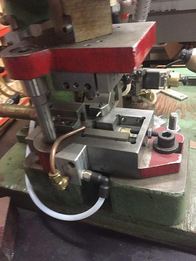 Used 2845-220 Hugold Pneumatic 3 TON Press on Stand w/PLC Dual & Palm Controls