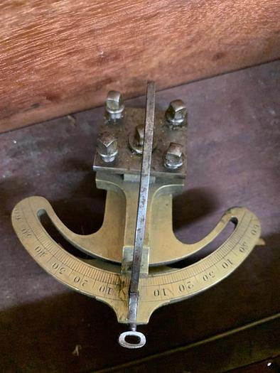 Used 5976-385 Antique Goniostat in Original Wood Chest for Holtzapffel Ornamental Turning Lathe