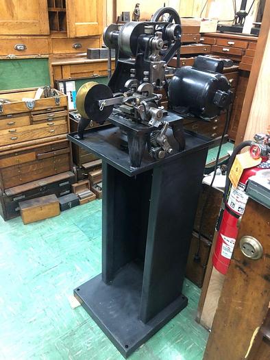 Used 3398-385 Wm.H.Baker Antique Blanking Press with Mechanical Indexing Roll Feed – Circa 1890