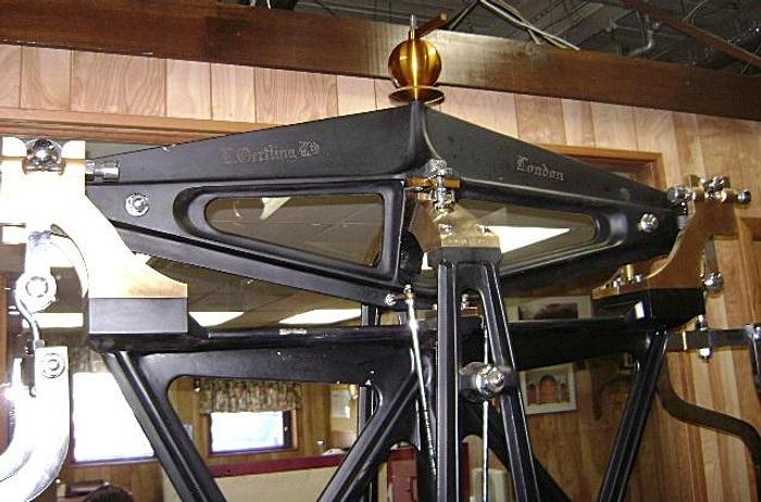 Used 1337-385 Antique L. Oertling HD Assay Bullion Balance Beam Scale Circa 1860