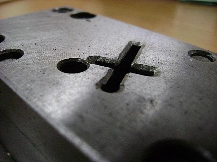 Used 1950-390 STAMPING PRESS  TOOL & DIE SET TO MAKE RELIGIOUS CROSS