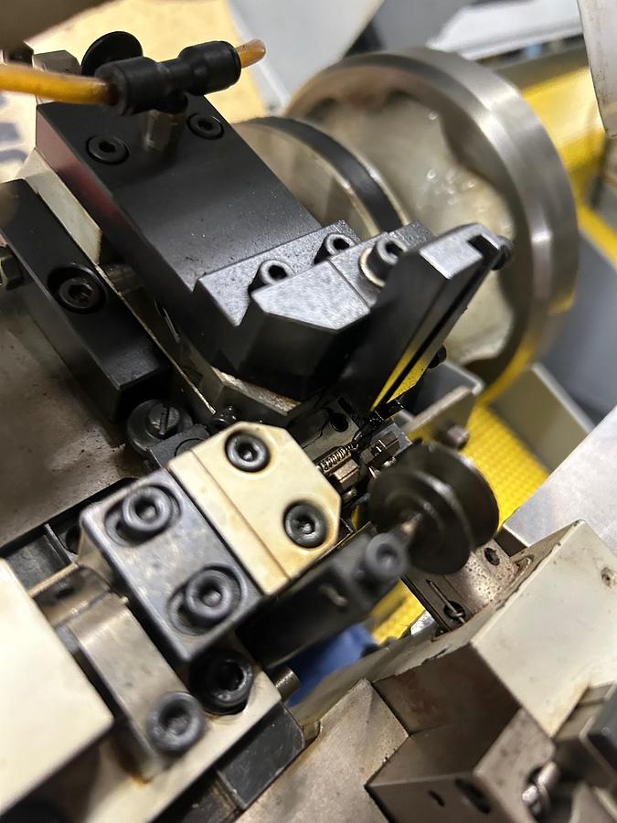 Used 8591-100 MCA Single Curb Chain Making Machine, Model RP006, S/N: 136