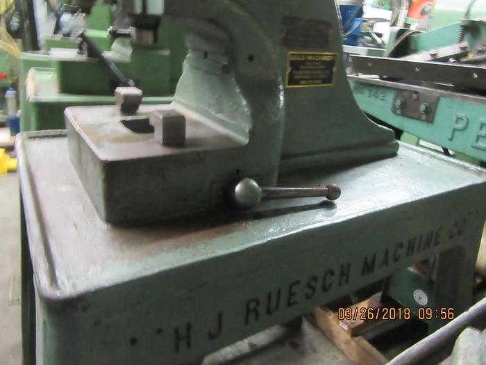 Used Ruesch 7-Ton Heavy Duty Foot Press, Model #7