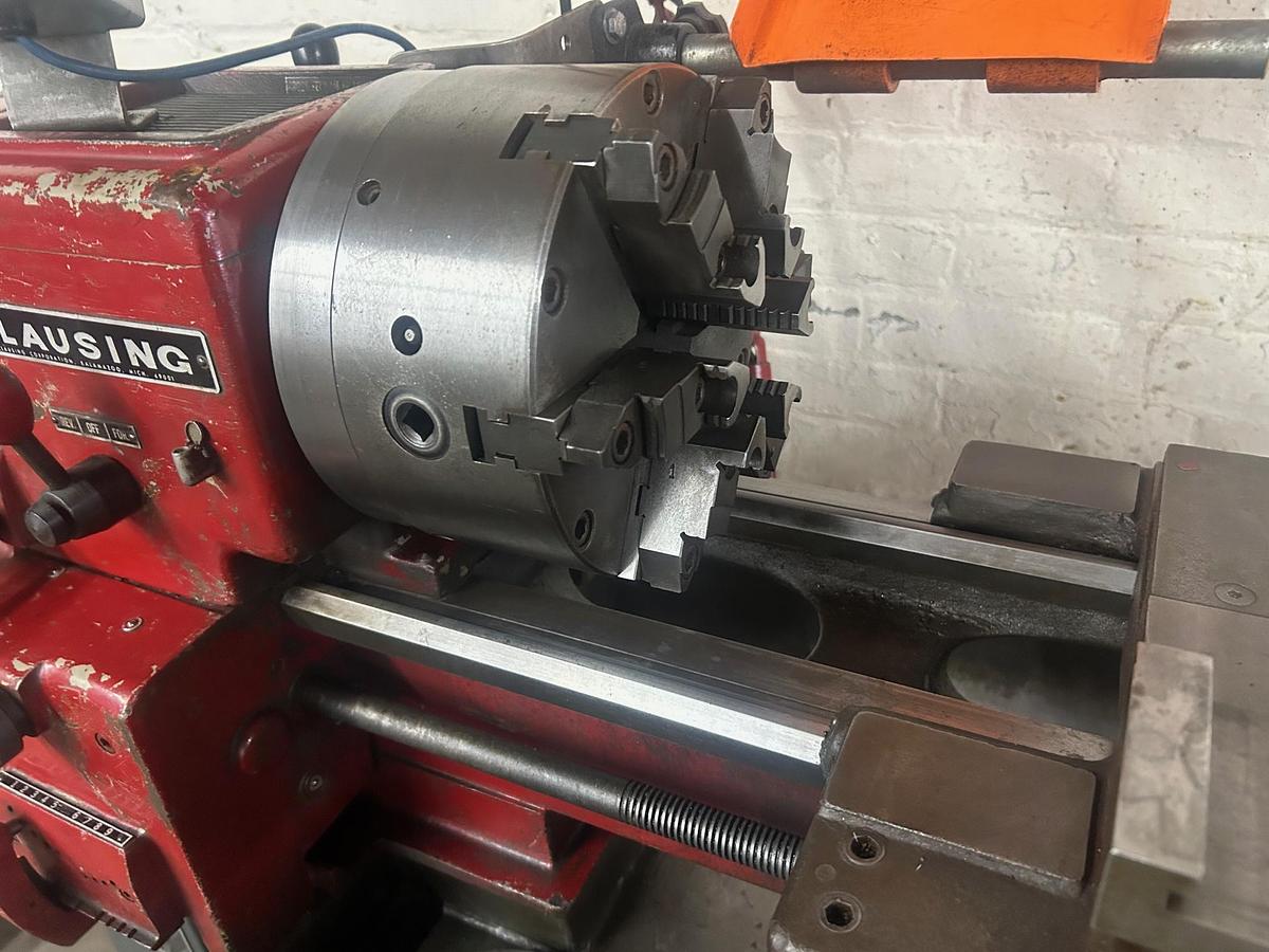 Used Clausing 10" x 24" Precision Floor Model Belt Drive Metal Cutting Lathe, Model #4903