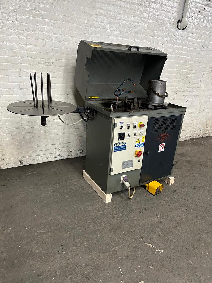 Used TVN Model T2/P Two Passages Bull Block Wire Drawing Machine, 5mm Max Gold Wire Input
