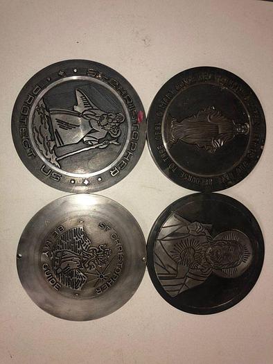 Used 3444-700 Assorted Group Lot of 50 Antique Mixed Master Brocading Templates – Steel, Bronze and Brass Material