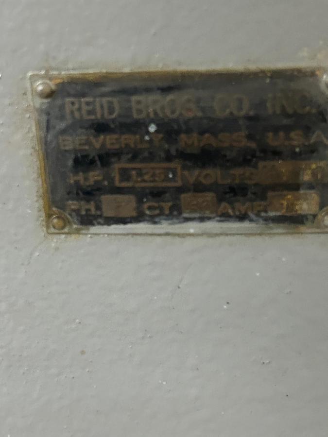 Used  Reid No. 2-B 6"X 18" 3Ph Reciprocating Grinder with B&S Magnetic Chuck