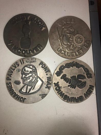 Used 3445-700 Assorted Group Lot of 50 Antique Mixed Master Brocading Templates -Magnesium Metal Material