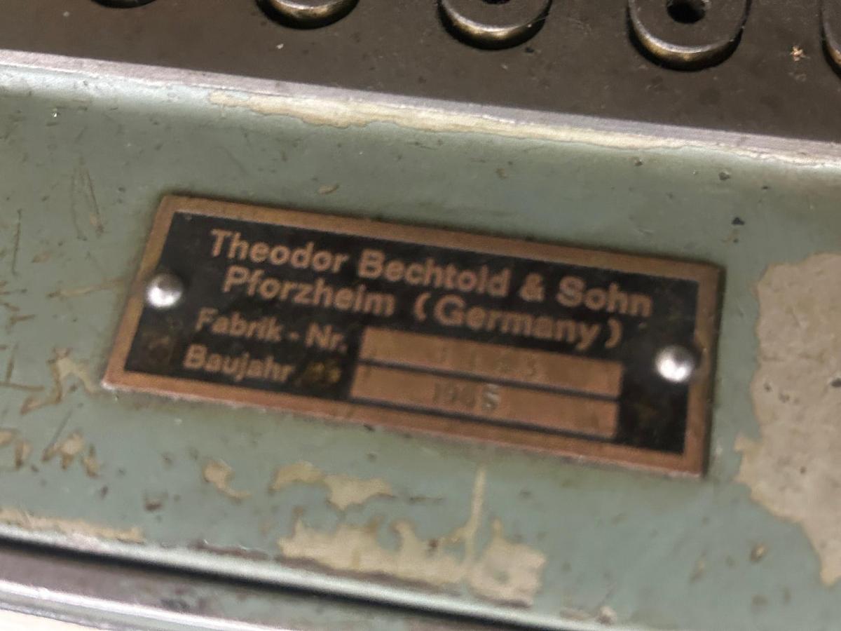 Used 7054-100 Small Theodore Bechtold (Germany) Curb Chain Making Machine