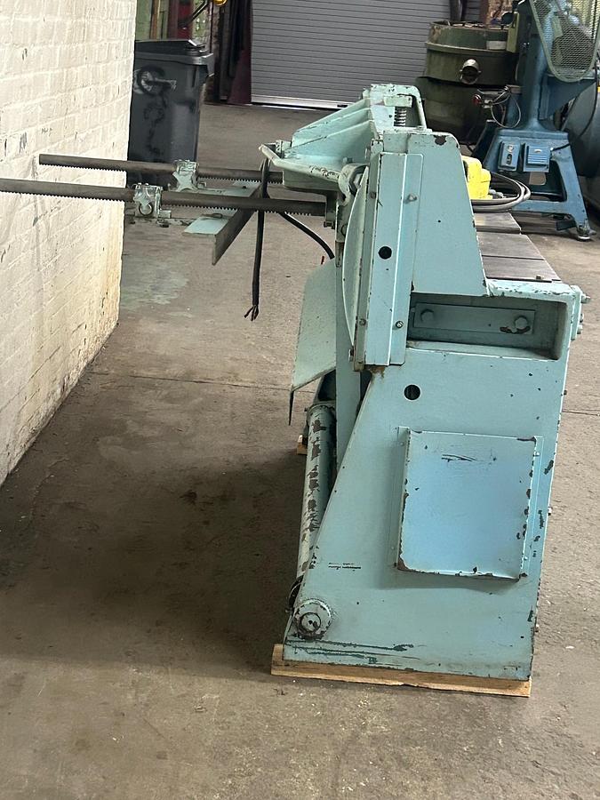 Used Wysong 52" x 14 Gauge Power Shear, Model 111452, with Back Gauge