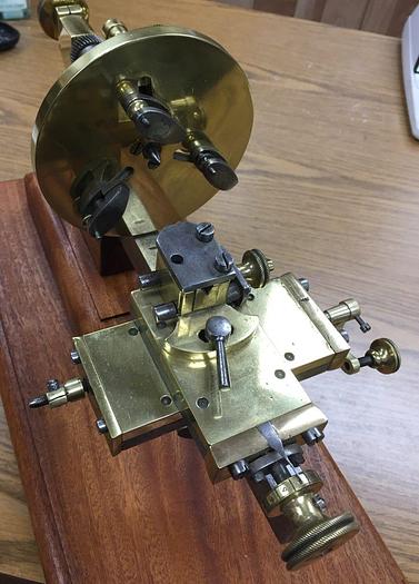 Used 5679-385 Antique Watchmaker’s Bench Lathe – Switzerland, Circa 1860
