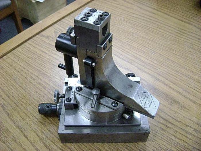 Used 1491-700 J&S Fluidmotion Radii & Angle Wheel Dresser for Tool & Cutter, Universal & Surface Grinders, Model #RFG-50