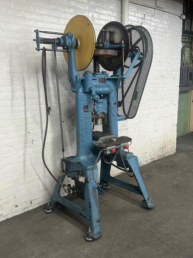 Used ZEH & Hahneman 25 Ton Bridge Style Motorized Pneumatic Power Industrial Jewelry Screw Press