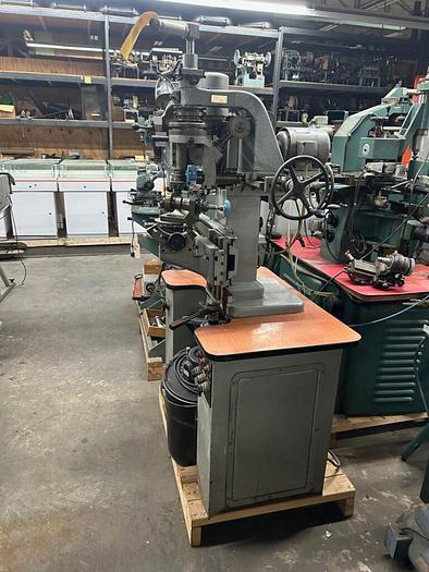 Used 3802 Moyas Two Head Diamond Faceting Cutting Machine W/rotary work holder and Collets for Jewelry Bracelets, Hoop Earrings & Bangle Cuts