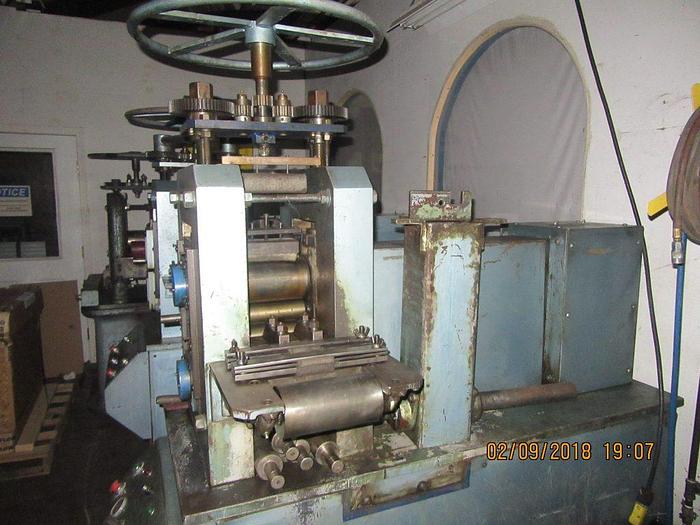 Used N Ferrara 4 High 5″ x 8″ Precision Power Finishing Rolling Mill for Flat Stock