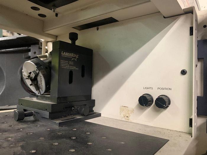 Used 6763-700 LaserStar Workstation Industrial Laser Marking Machine 528-3782 with 3-Jaw Rotational Device – New 2007