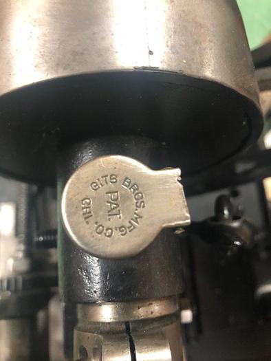 Used 3398-385 Wm.H.Baker Antique Blanking Press with Mechanical Indexing Roll Feed – Circa 1890