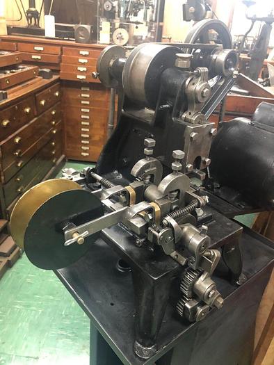 Used 3398-385 Wm.H.Baker Antique Blanking Press with Mechanical Indexing Roll Feed – Circa 1890