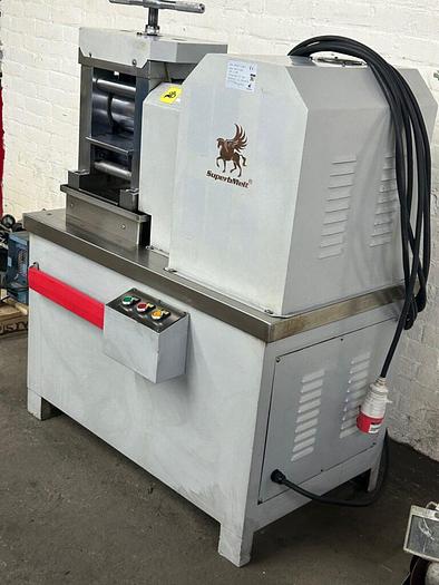 Used SuperbMelt 140mm x 180mm Power Precision Rolling Mill for Plate, Chrome Rolls – New 2019