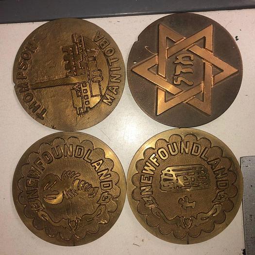 Used 3507-700 Assorted Group Lot of 50 Antique Mixed Master Brocading Templates – Bronze and Brass Material