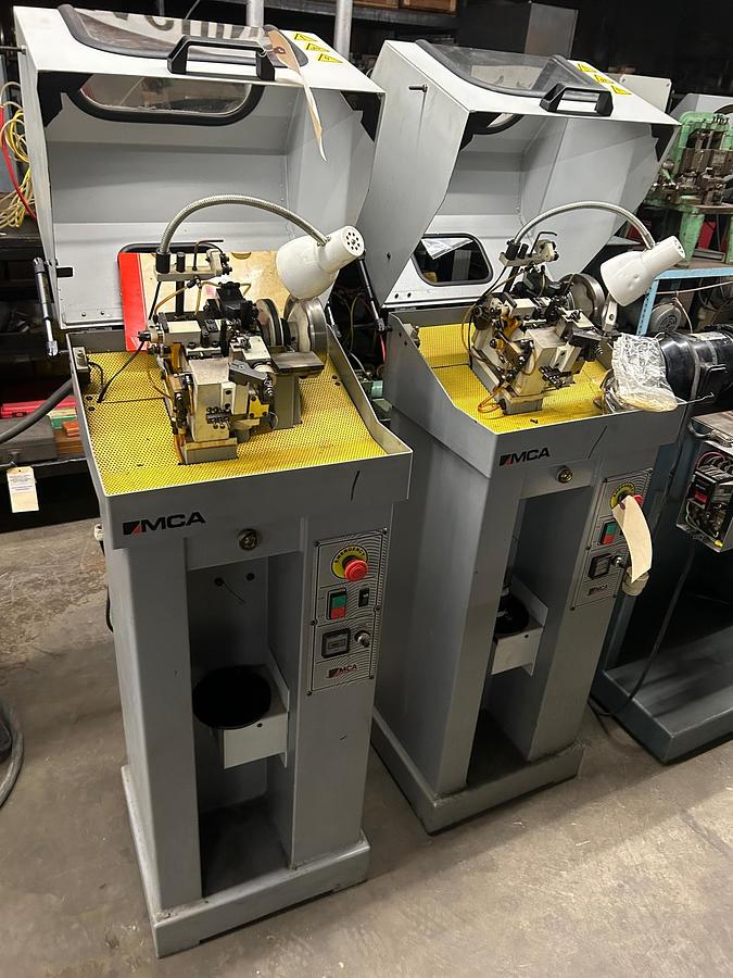 Used 8591-100 MCA Single Curb Chain Making Machine, Model RP006, S/N: 136