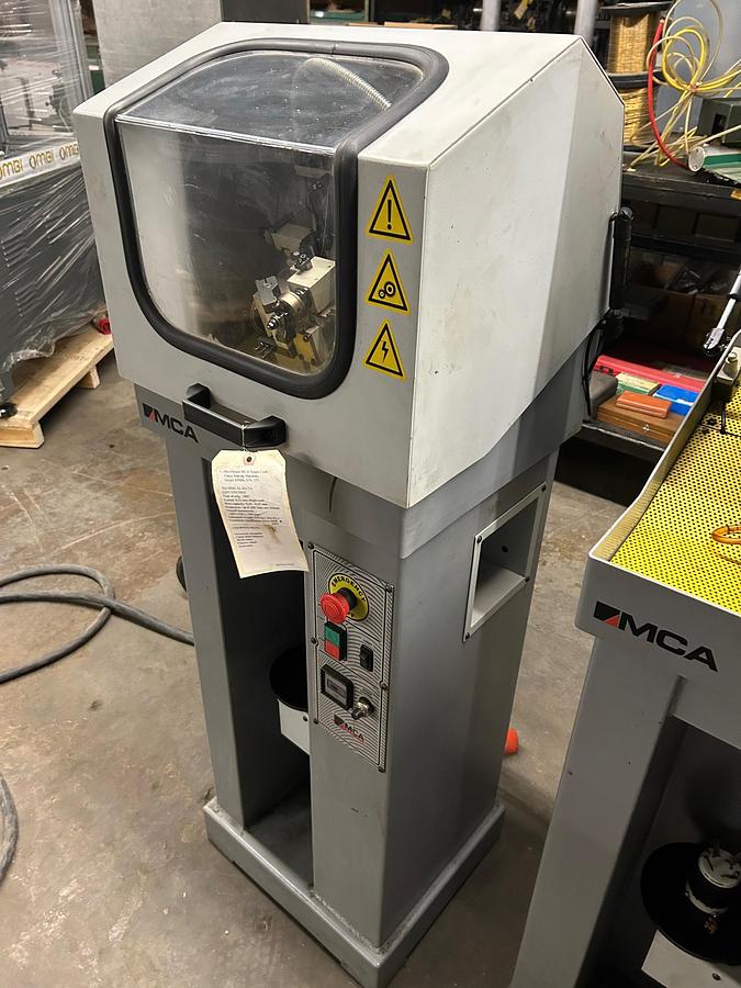 Used 8591-100 MCA Single Curb Chain Making Machine, Model RP006, S/N: 136