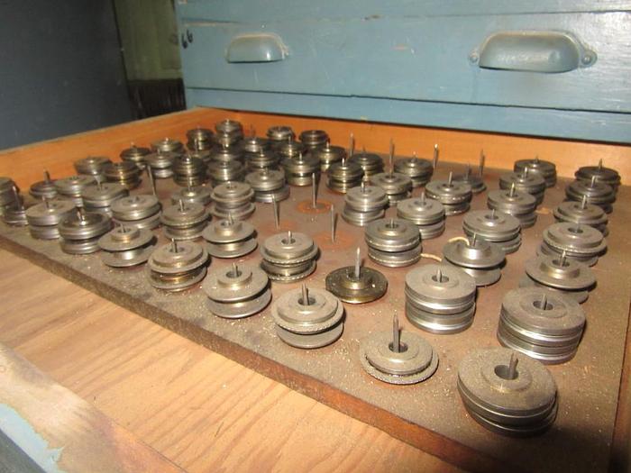 Used 9127-150 Antique Vintage Turks Head Engraved & Forming Rolls Collection of 1,750