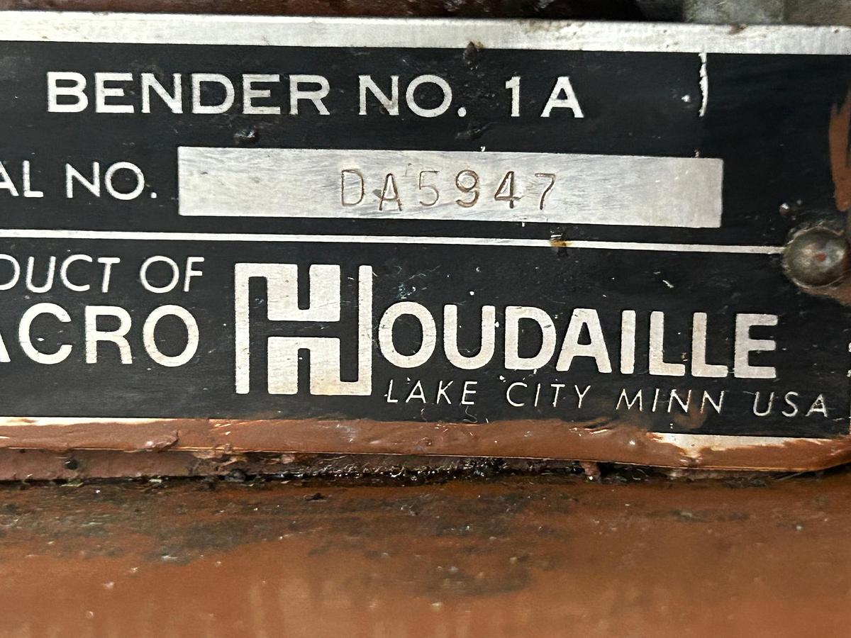 Used Diacro Hand Operated Floor Model Bender, Model 1A, with Tooling