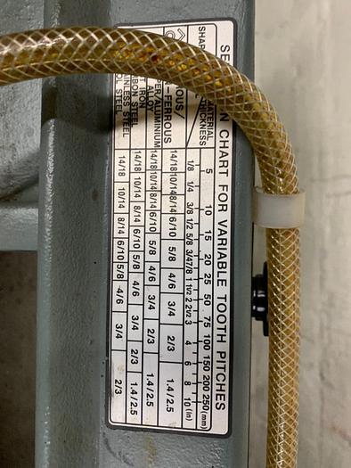 Used 5972-600 Enco 7″ x 12″ Manual Combo Horizontal & Vertical Bandsaw, Coolant System, New 2004